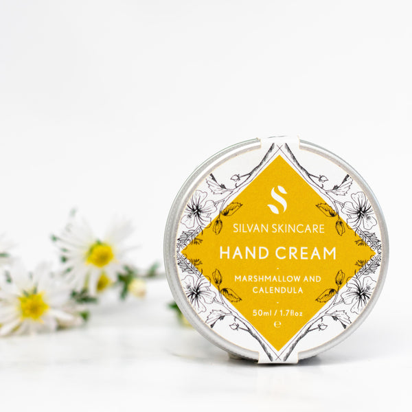 Vegan hand cream plastic free Silvan Skincare