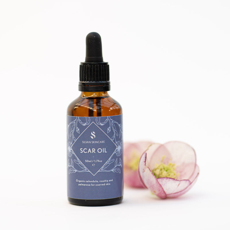 Scar Oil for people who have scarring from acne, stretch marks, wounds and surgery.
