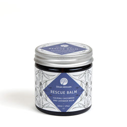 Rescue Balm calms and heals irritated, dry and  inflamed skin. Cruelty free UK