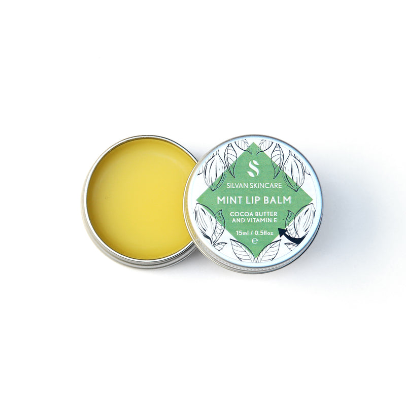 Silvan Skincare Mint vegan lip balm in tin