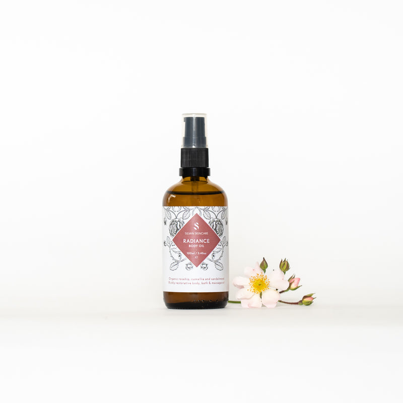 Radiance Body Oil for bath and massage Silvan Skincare