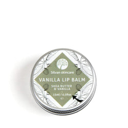Vegan Lip Balm 100% natural ingredients, cruelty-free, Silvan Skincare Vanilla 